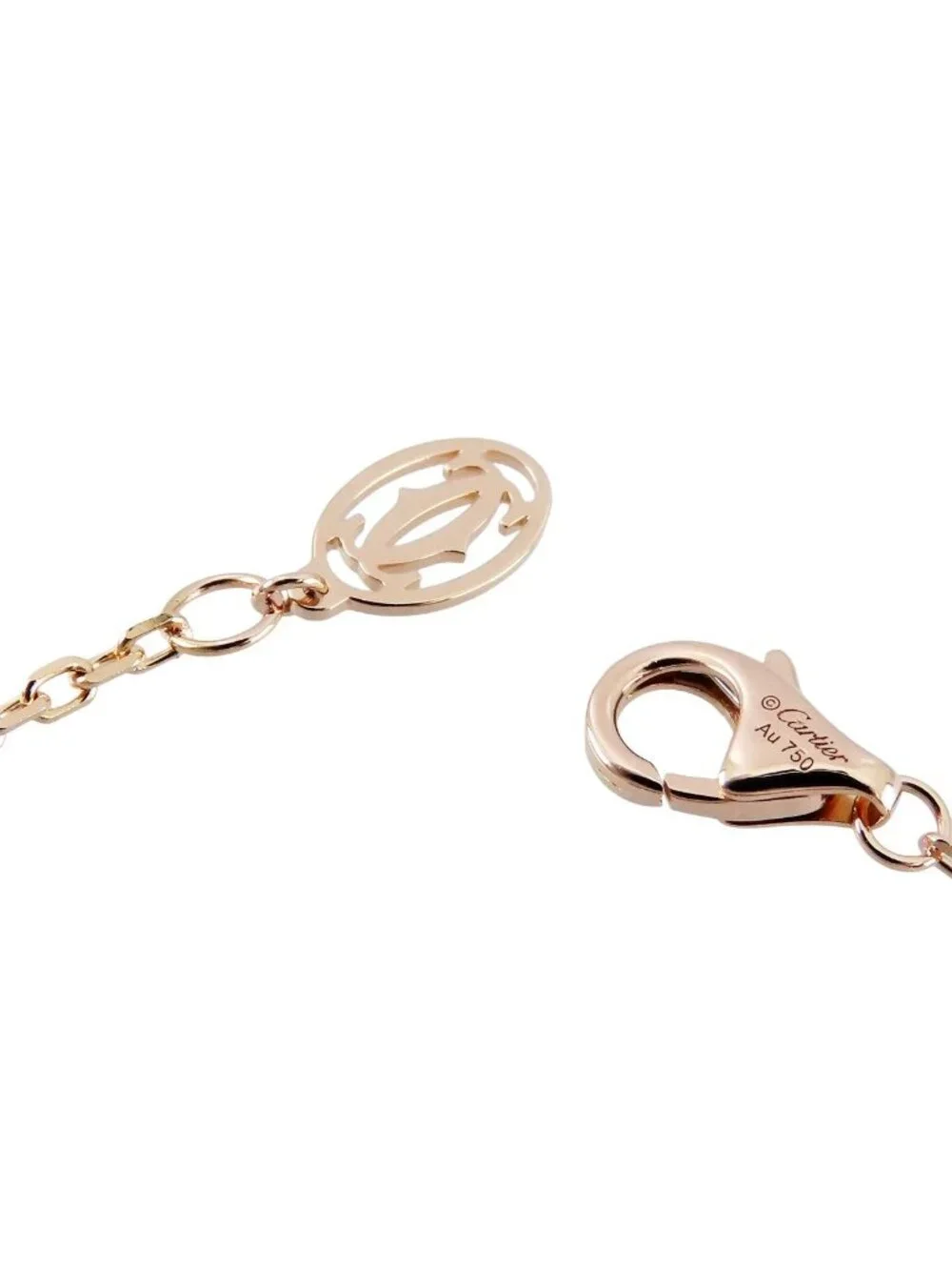 Cartier D'amour Bracelet Pink Gold 18k Diamond MM Box 18.5